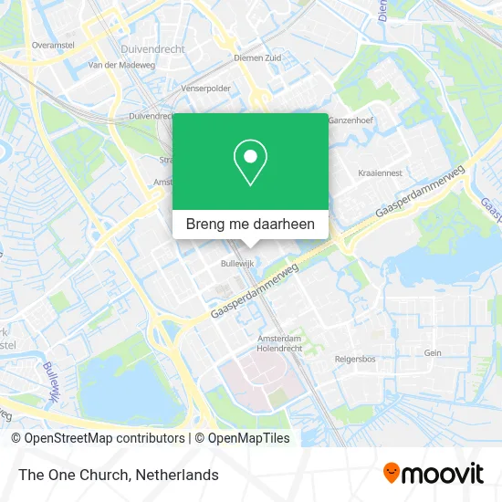 The One Church kaart