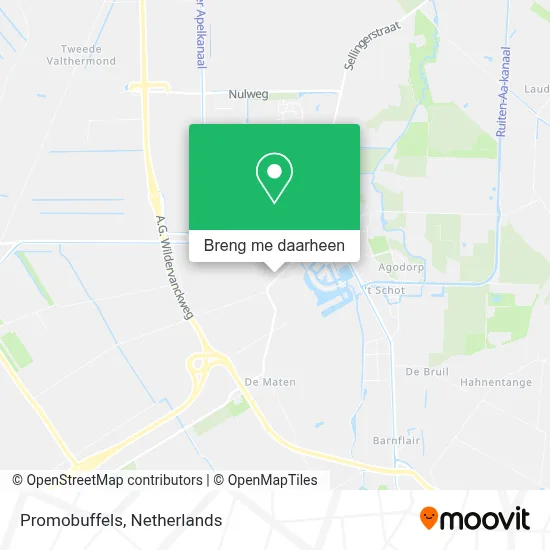 Promobuffels kaart