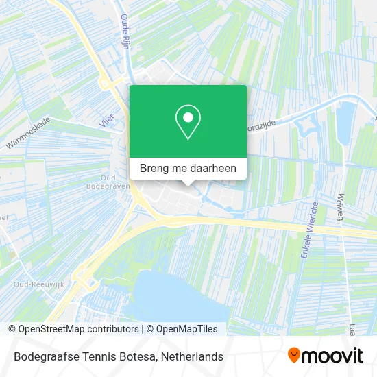 Bodegraafse Tennis Botesa kaart