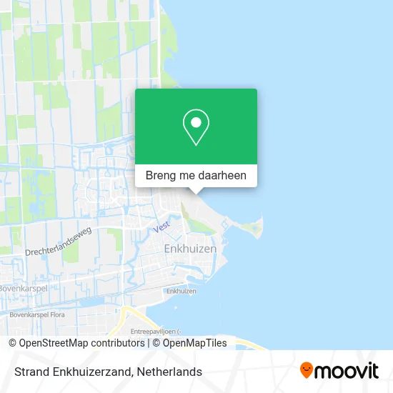 Strand Enkhuizerzand kaart