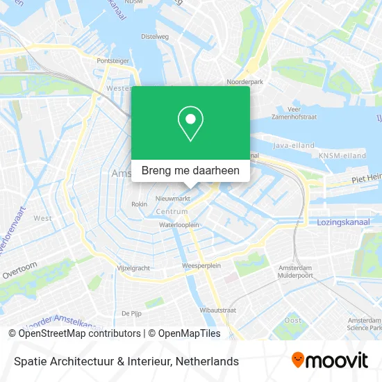 Spatie Architectuur & Interieur kaart