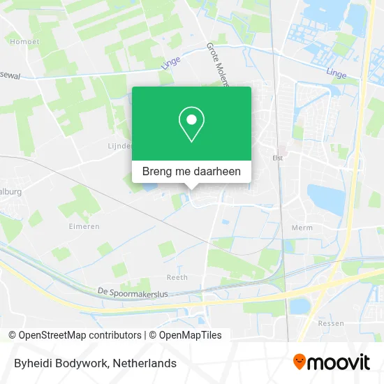 Byheidi Bodywork kaart