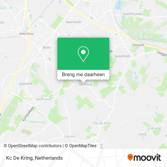 Kc De Kring kaart