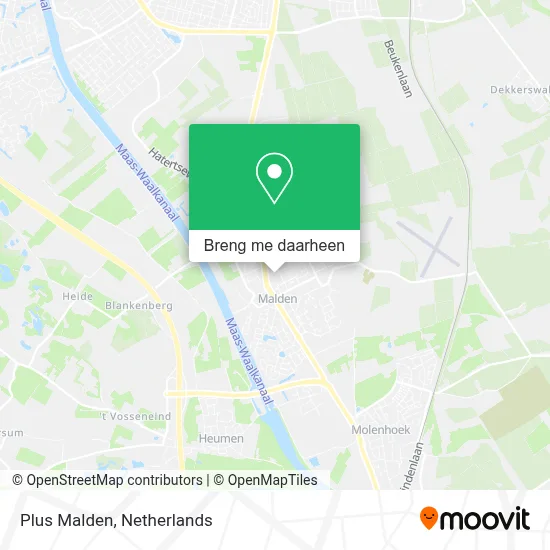 Plus Malden kaart