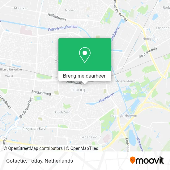 Gotactic. Today kaart