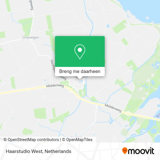 Haarstudio West kaart