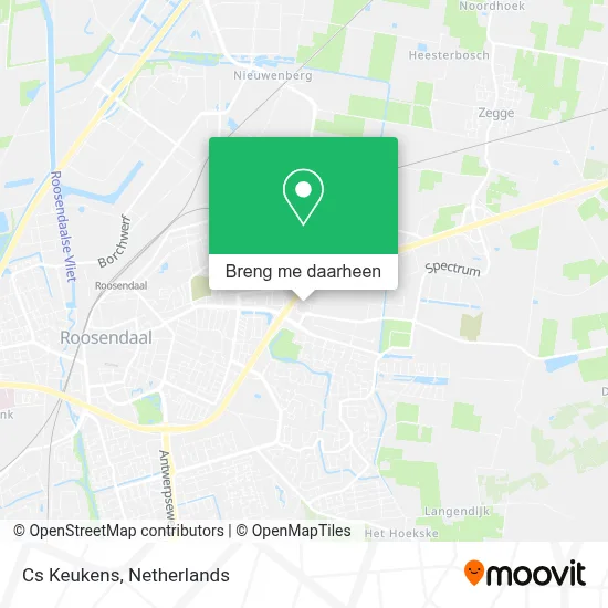 Cs Keukens kaart