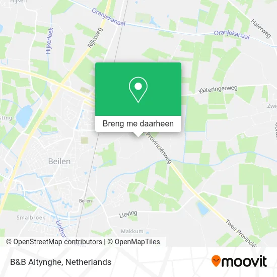 B&B Altynghe kaart
