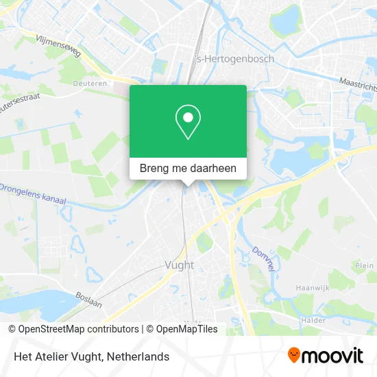 Het Atelier Vught kaart