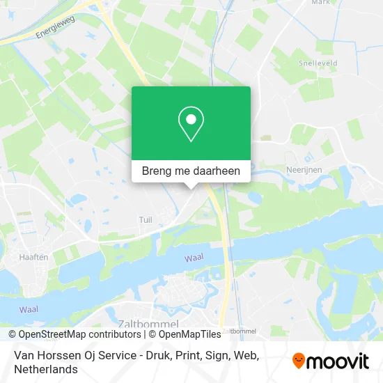 Van Horssen Oj Service - Druk, Print, Sign, Web kaart