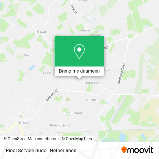 Riool Service Budel kaart