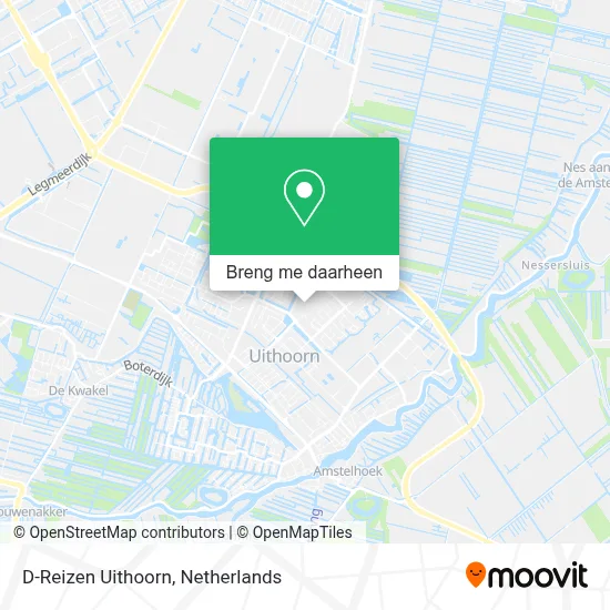 D-Reizen Uithoorn kaart