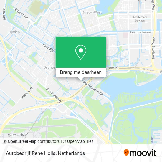Autobedrijf Rene Holla kaart