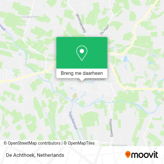 De Achthoek kaart