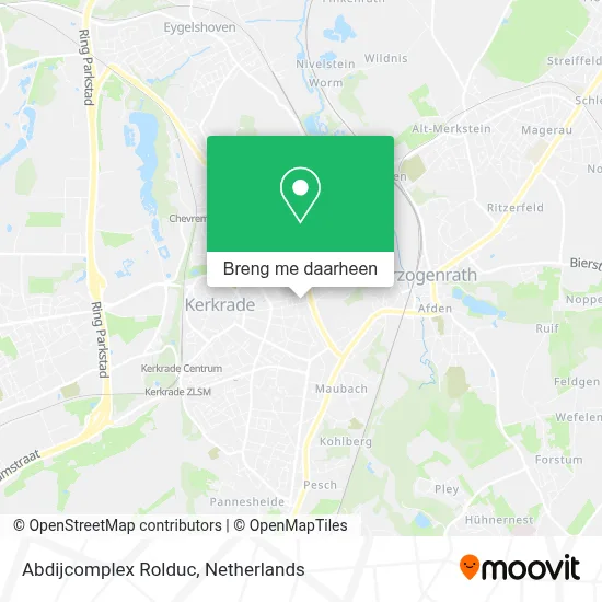 Abdijcomplex Rolduc kaart