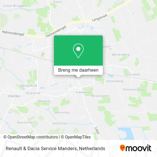 Renault & Dacia Service Manders kaart
