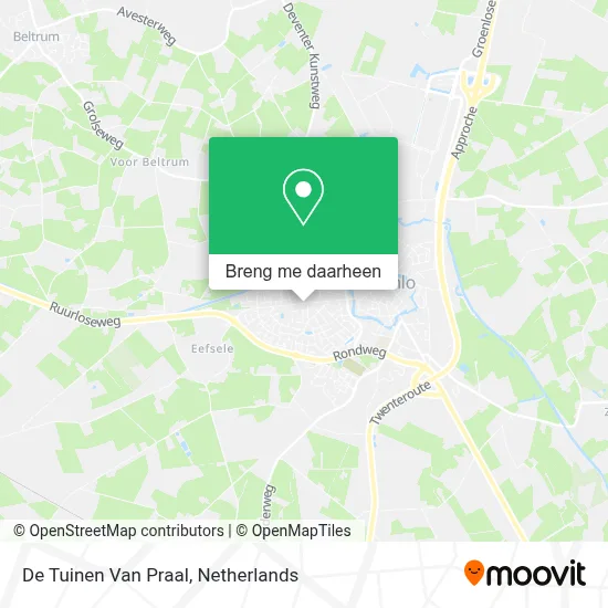 De Tuinen Van Praal kaart