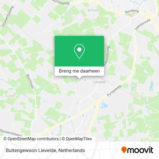 Buitengewoon Lievelde kaart