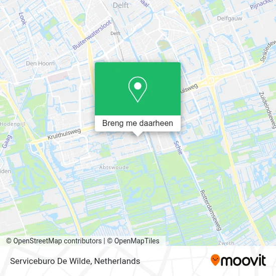 Serviceburo De Wilde kaart