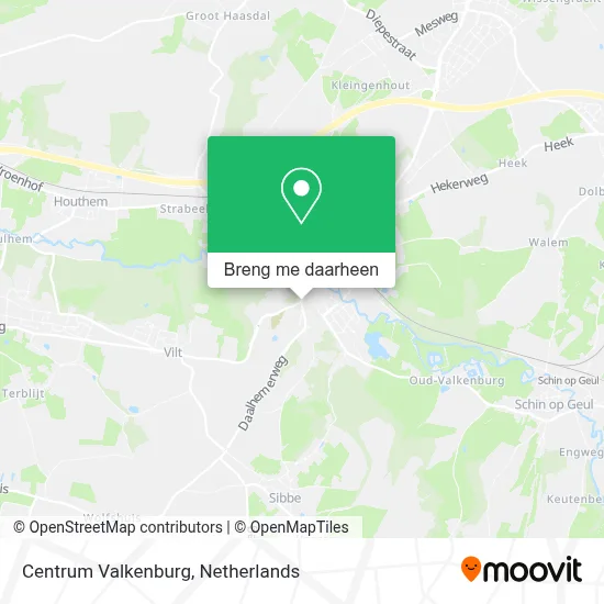 Centrum Valkenburg kaart