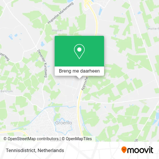 Tennisdistrict kaart