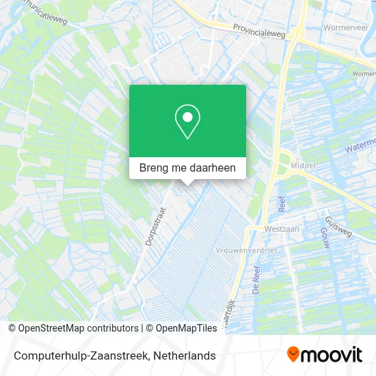 Computerhulp-Zaanstreek kaart