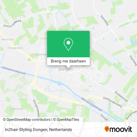 In2hair-Styling Dongen kaart