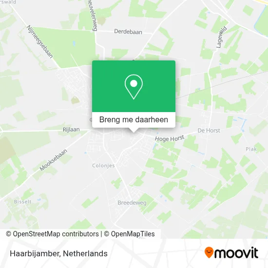 Haarbijamber kaart