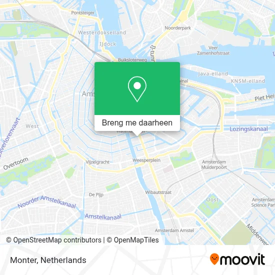 Monter kaart