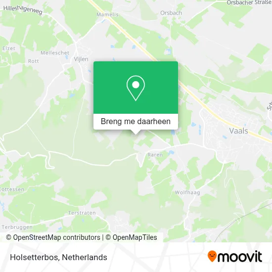 Holsetterbos kaart
