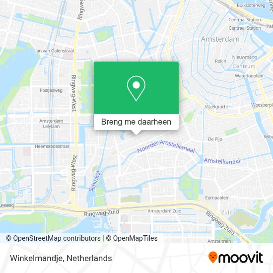Winkelmandje kaart