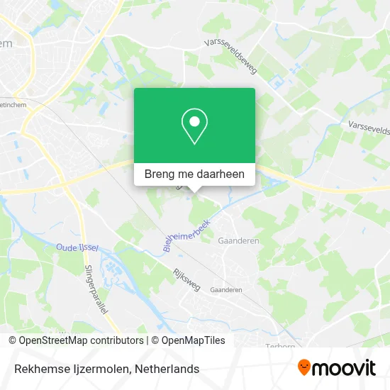 Rekhemse Ijzermolen kaart