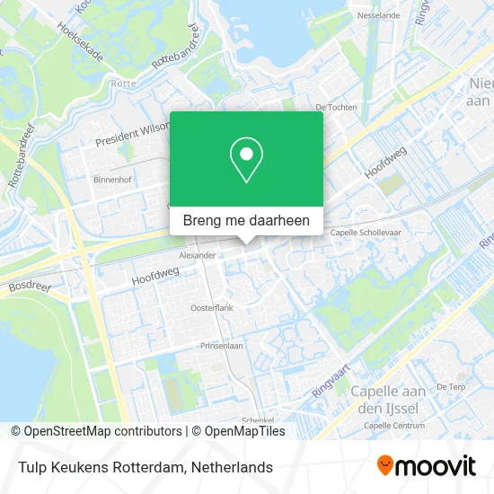 Tulp Keukens Rotterdam kaart