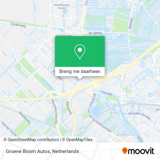 Groene Boom Autos kaart