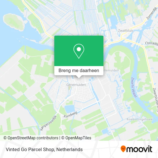 Vinted Go Parcel Shop kaart