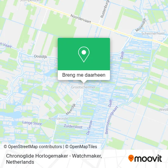Chronoglide Horlogemaker - Watchmaker kaart