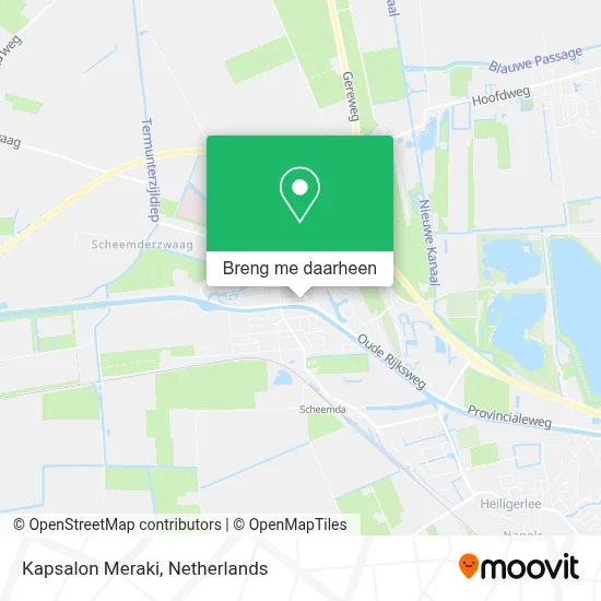 Kapsalon Meraki kaart
