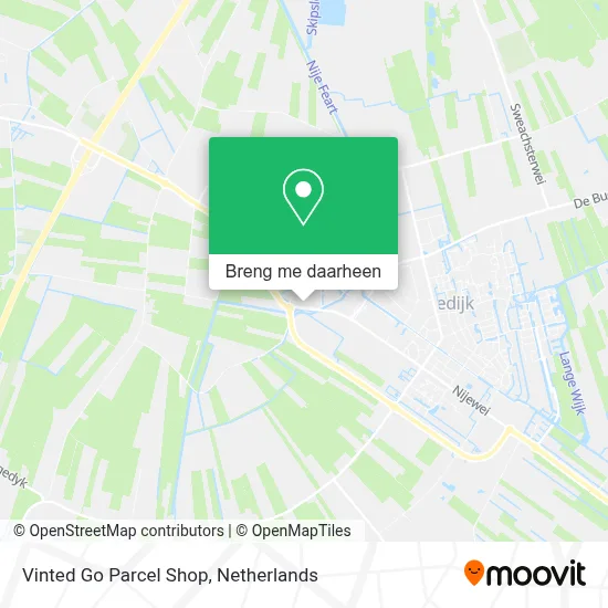Vinted Go Parcel Shop kaart
