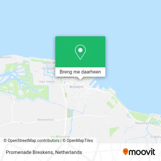 Promenade Breskens kaart