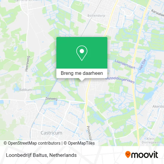 Loonbedrijf Baltus kaart