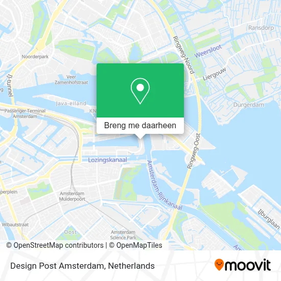 Design Post Amsterdam kaart