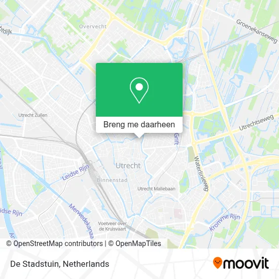 De Stadstuin kaart
