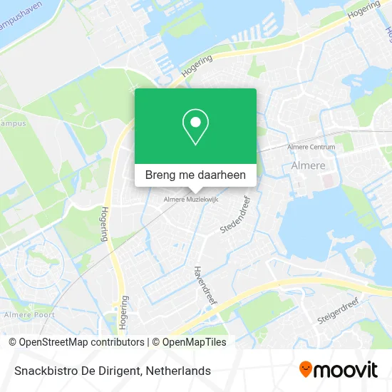 Snackbistro De Dirigent kaart