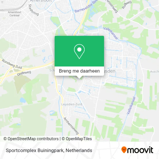 Sportcomplex Buiningpark kaart