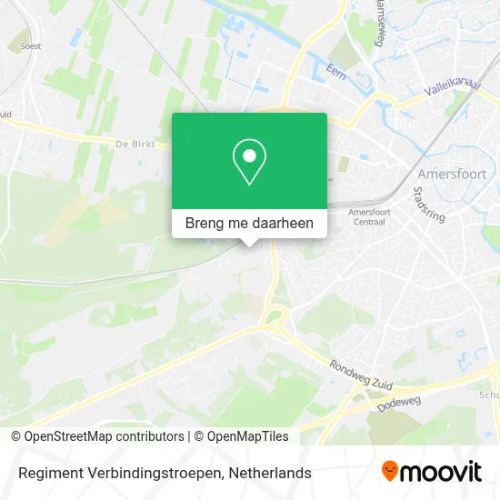 Regiment Verbindingstroepen kaart