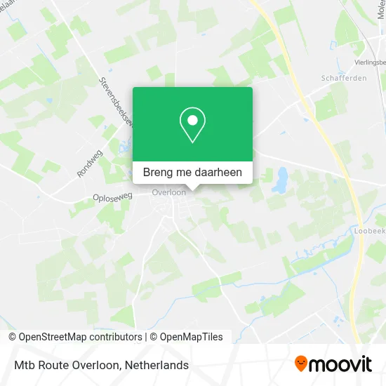Mtb Route Overloon kaart
