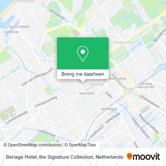 Berlage Hotel, Bw Signature Collection kaart