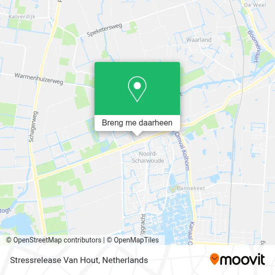 Stressrelease Van Hout kaart