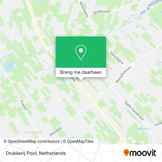Drukkerij Pool kaart