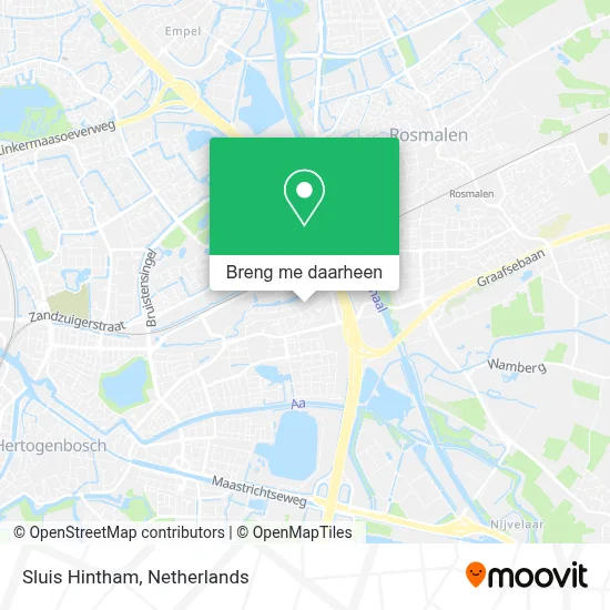 Sluis Hintham kaart
